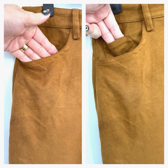 rue21 Womens Mini Skirt S Faux Suede Cowgirl Chocolate Brown Country Western Y2K - Picture 4 of 8